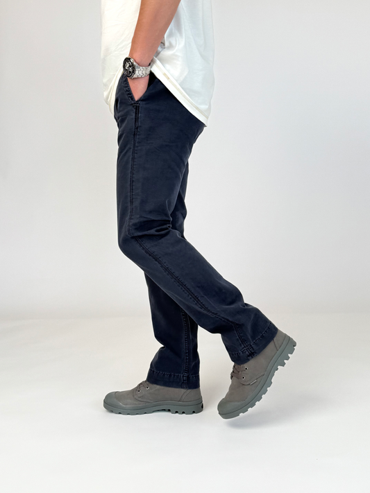 Light Gray מכנסיים ארוכים לגברים Chino Canvas MINUS 1