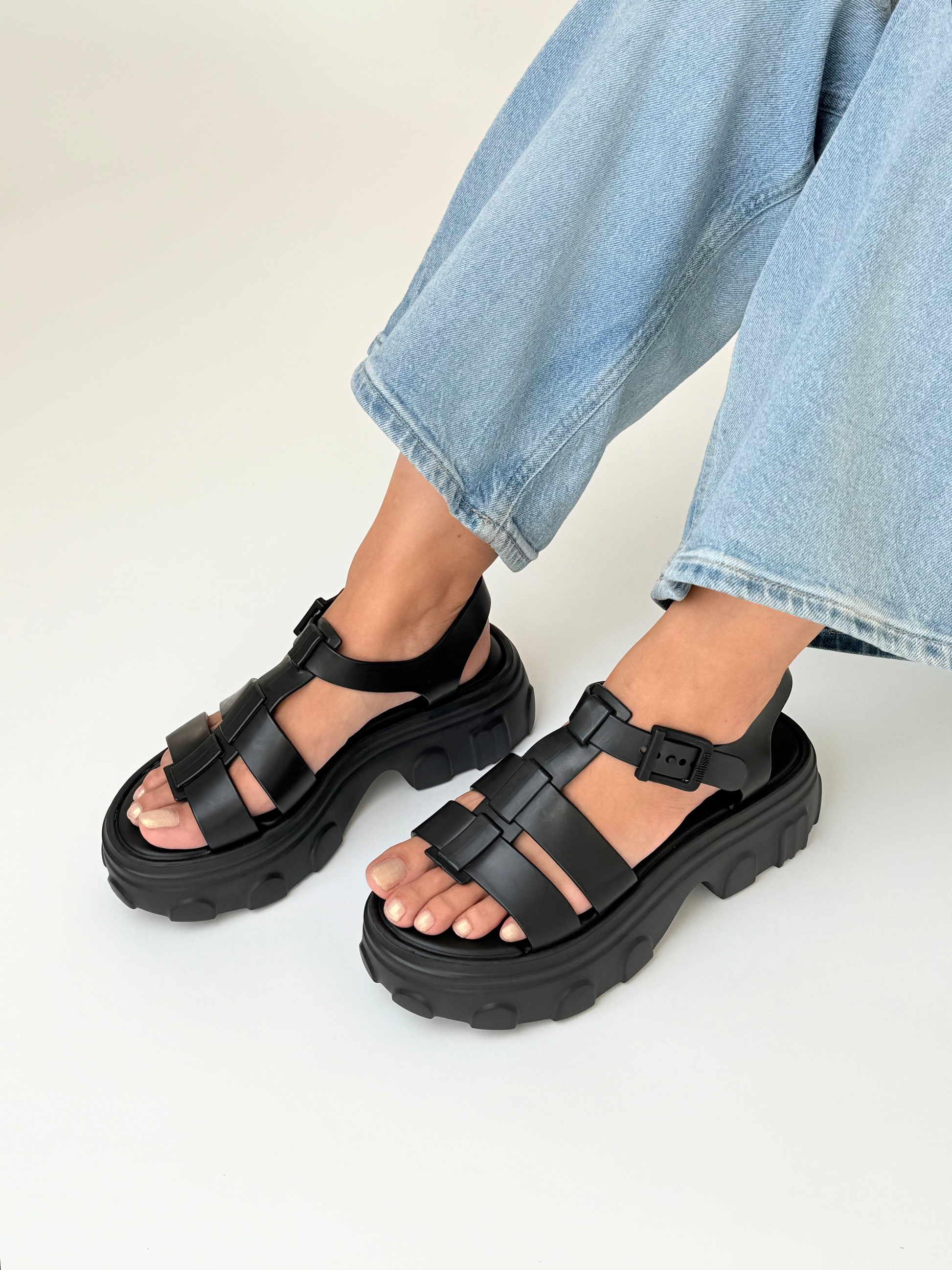 Light Gray סנדלי פלטפורמה לנשים MELISSA