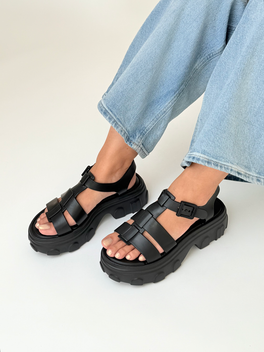 Light Gray סנדלי פלטפורמה לנשים MELISSA