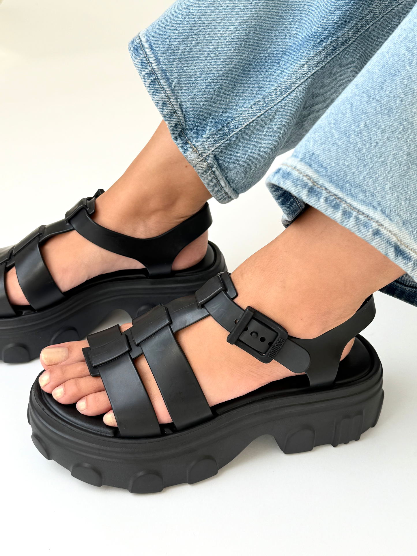 Dark Slate Gray סנדלי פלטפורמה לנשים MELISSA