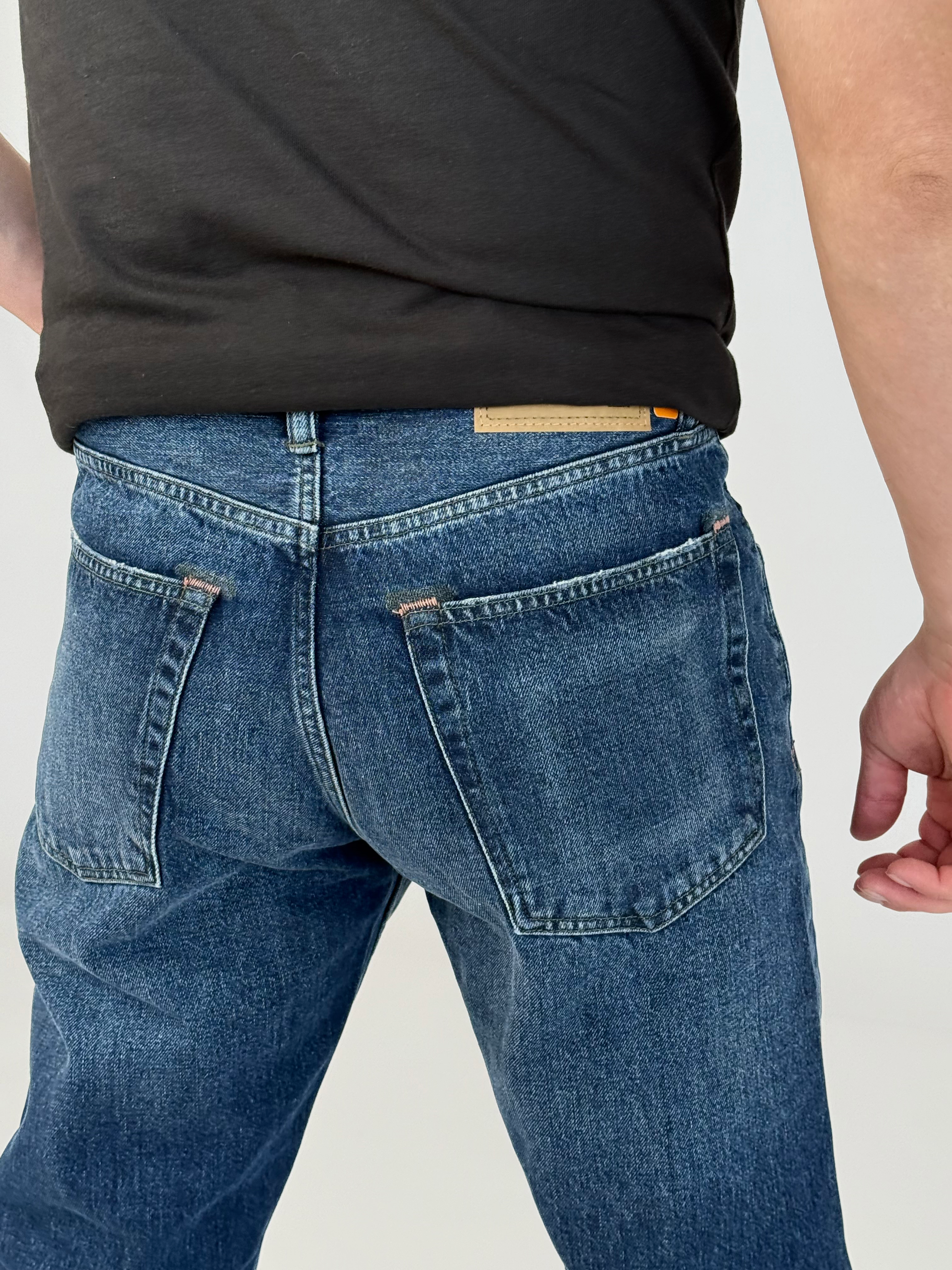 Dark Slate Gray ג׳ינס ארוך לגברים Nordic Worn – Straight Leg MINUS 1