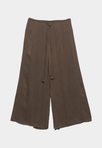 Dark Olive Green מכנסיים ארוכים לנשים Athens PAPER