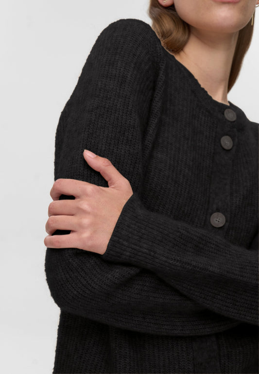 Black KORA CARDIGAN 9965 קרדיגן MINIMUM
