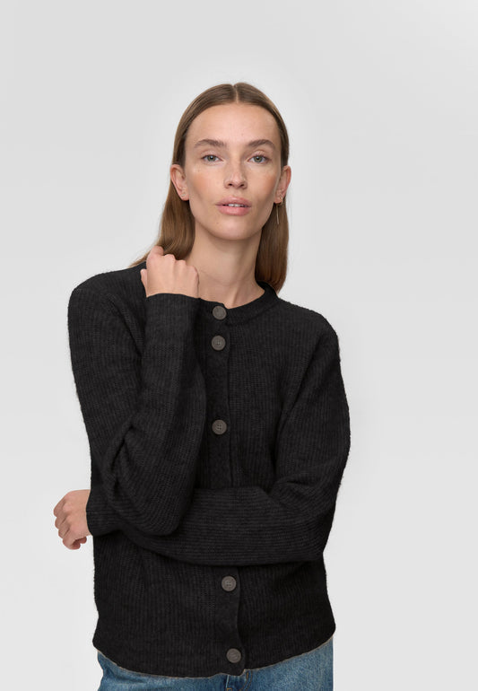Black KORA CARDIGAN 9965 קרדיגן MINIMUM