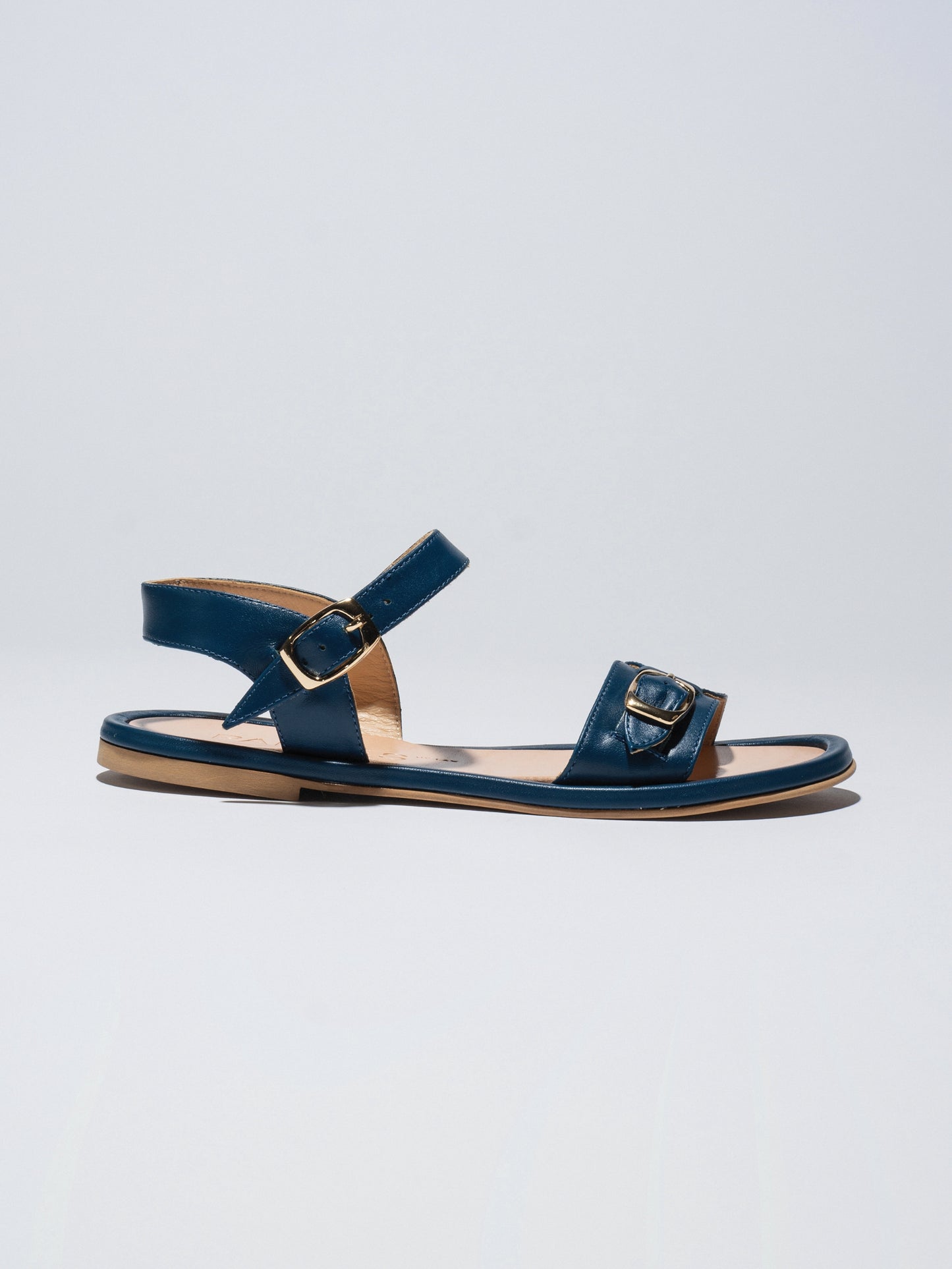 Light Gray סנדלי עור לנשים Pardes Slides LAX