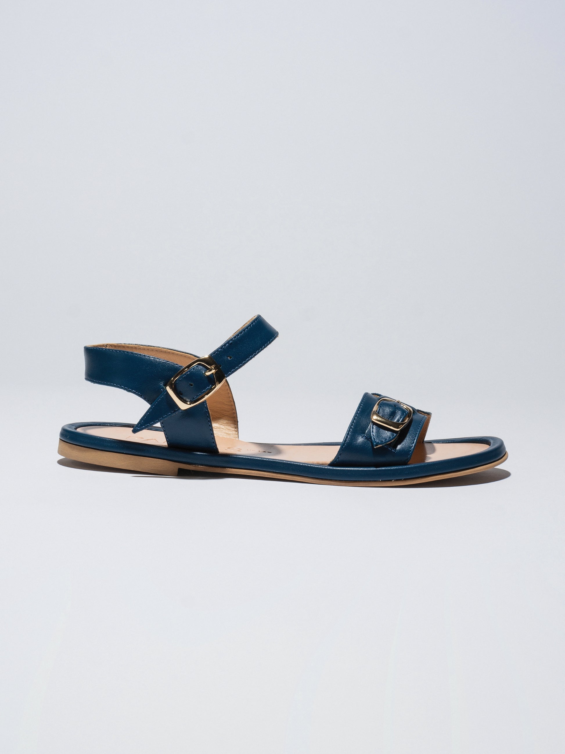 Light Gray סנדלי עור לנשים Pardes Slides LAX
