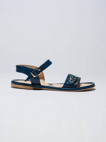 Light Gray סנדלי עור לנשים Pardes Slides LAX