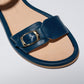 Light Gray סנדלי עור לנשים Pardes Slides LAX