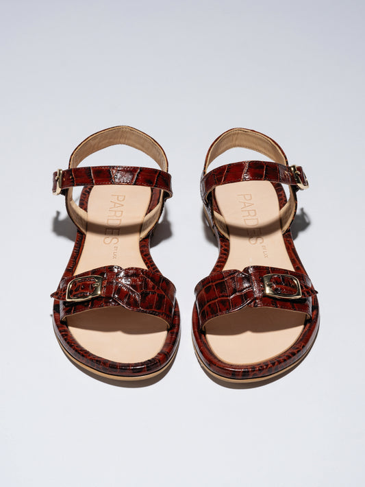 Lavender סנדלי עור לנשים Pardes Slides LAX
