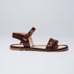 Light Gray סנדלי עור לנשים Pardes Slides LAX