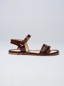 Light Gray סנדלי עור לנשים Pardes Slides LAX