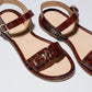 Lavender סנדלי עור לנשים Pardes Slides LAX