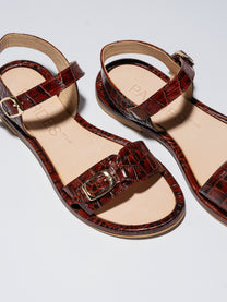 Lavender סנדלי עור לנשים Pardes Slides LAX