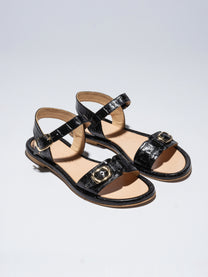 Lavender סנדלי עור לנשים Pardes Slides LAX