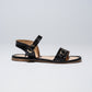 Light Gray סנדלי עור לנשים Pardes Slides LAX