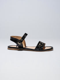 Light Gray סנדלי עור לנשים Pardes Slides LAX