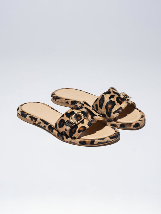 Lavender כפכפי עור לנשים Pardes Slides LAX