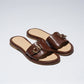 Lavender כפכפי עור לנשים Pardes Slides LAX
