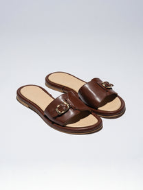 Lavender כפכפי עור לנשים Pardes Slides LAX