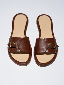 Lavender כפכפי עור לנשים Pardes Slides LAX