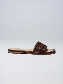 Lavender כפכפי עור לנשים Pardes Slides LAX