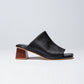 Light Gray נעלי עקב עור לנשים Terra Mules LAX