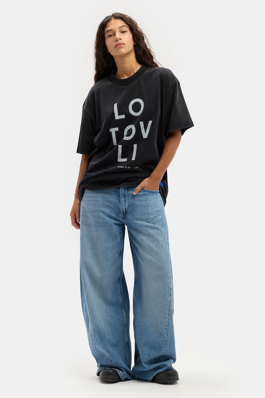 Lavender טי שירט קצרה לגברים / נשים LO TOV LI BEBER & CO