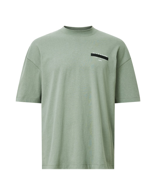 Dark Sea Green טי שירט קצרה לגברים Biggy ALLSAINTS