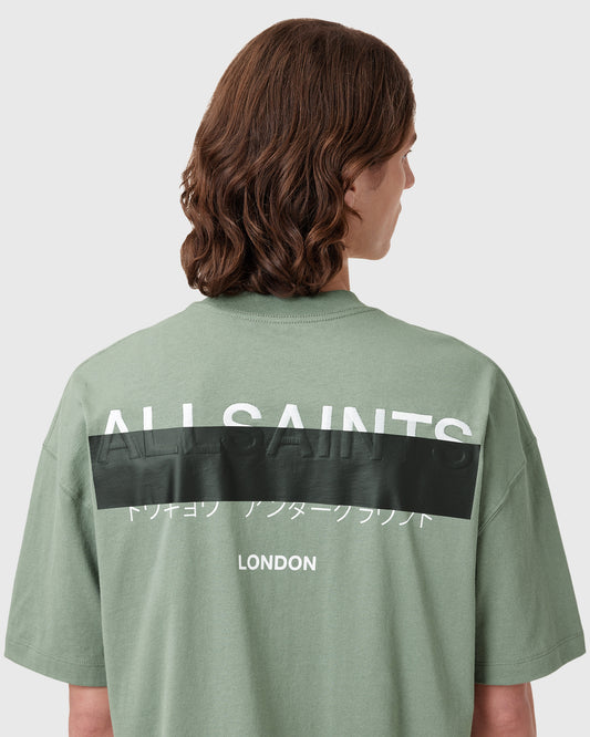 Light Gray טי שירט קצרה לגברים Biggy ALLSAINTS