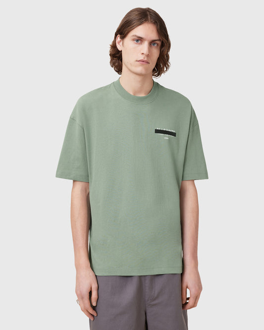 Beige טי שירט קצרה לגברים Biggy ALLSAINTS