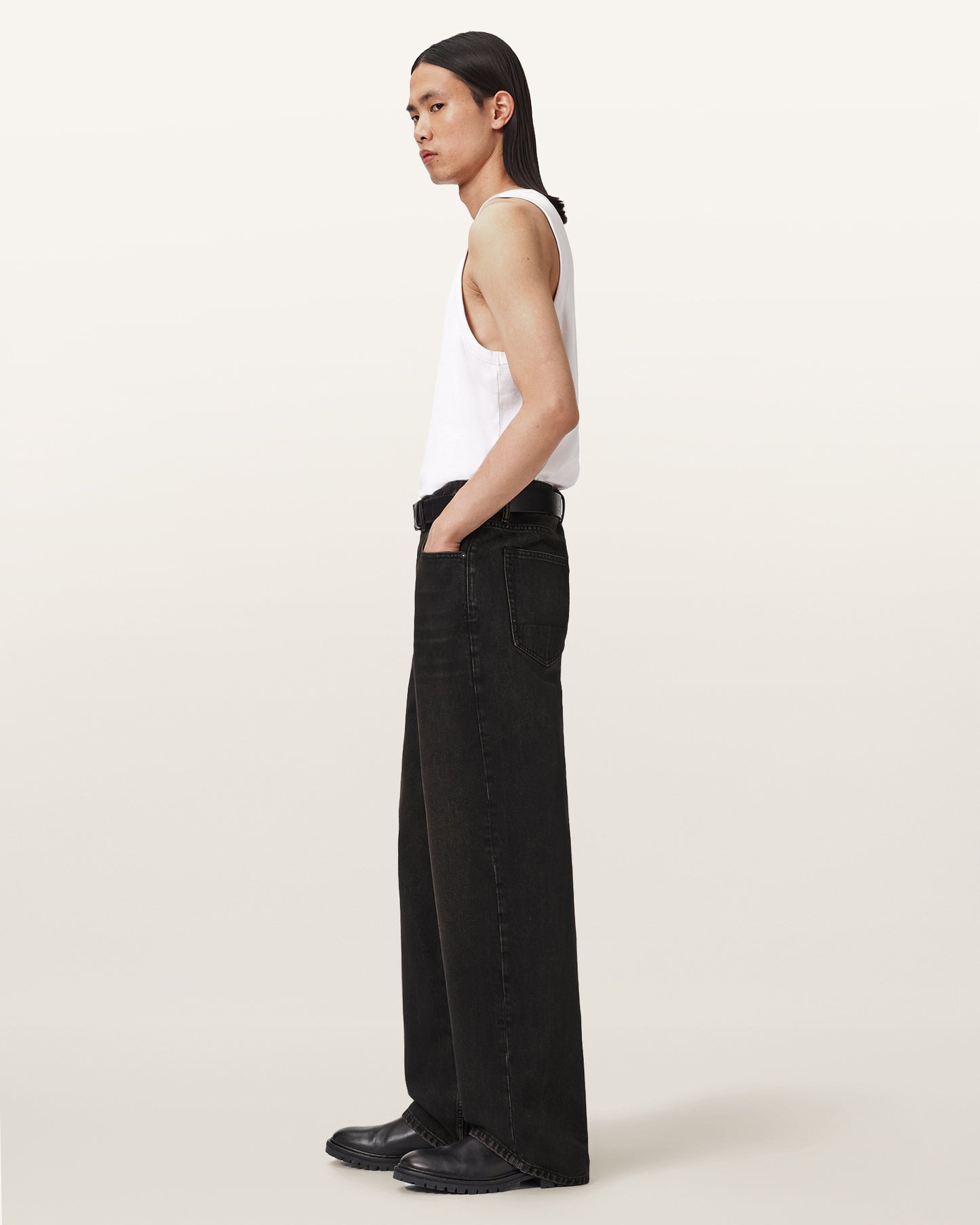 Antique White ג'ינס ארוך לגברים Lenny - Wide Fit ALLSAINTS