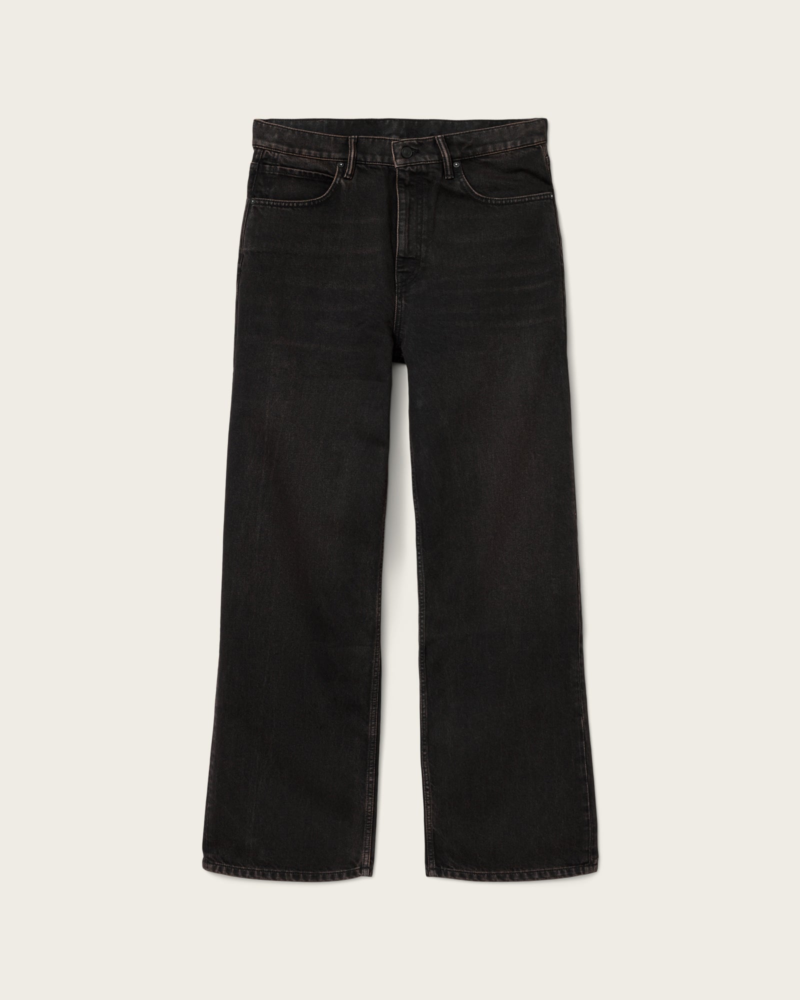 Black ג'ינס ארוך לגברים Lenny - Wide Fit ALLSAINTS