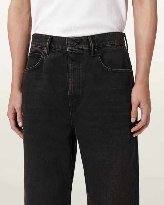 Black ג'ינס ארוך לגברים Lenny - Wide Fit ALLSAINTS