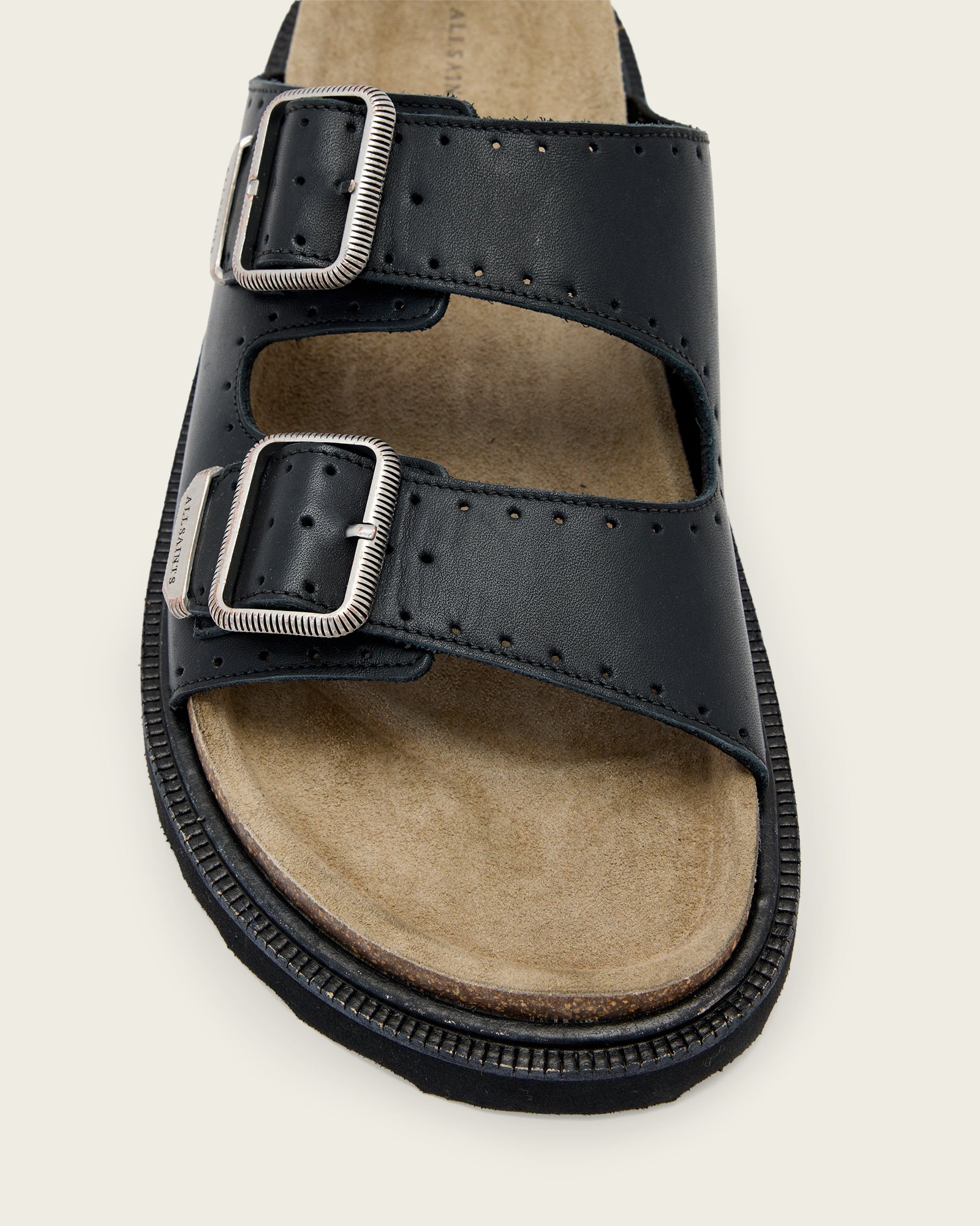 Dark Slate Gray כפכפי עור לגברים Randal ALLSAINTS