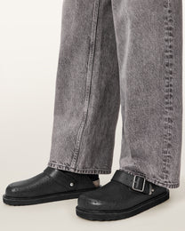 Dim Gray כפכפי עור סגורים לגברים Randal ALLSAINTS