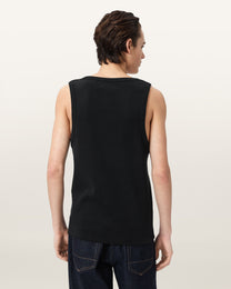 Black גופיה לגברים Axel Vest ALLSAINTS