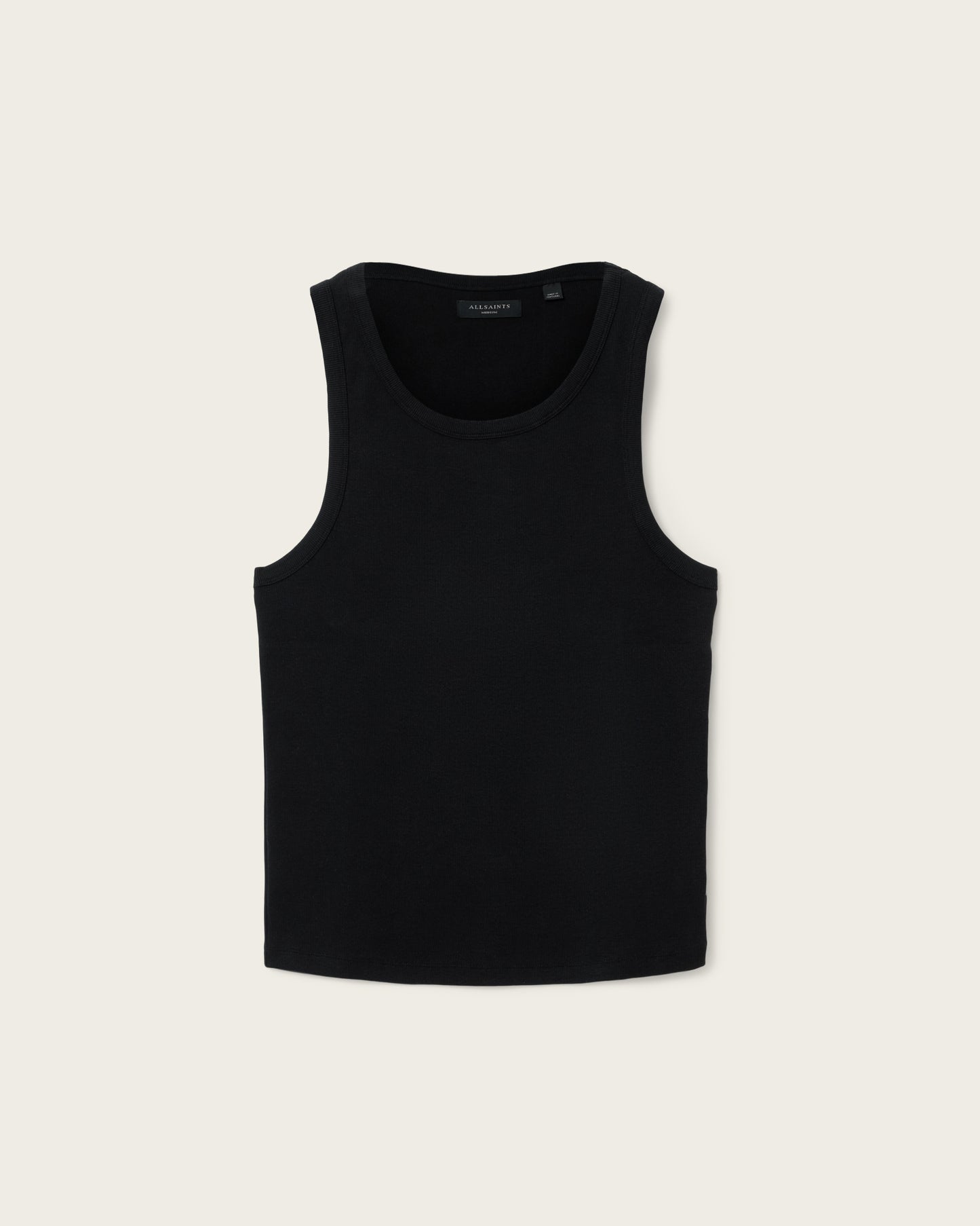 Black גופיה לגברים Axel Vest ALLSAINTS