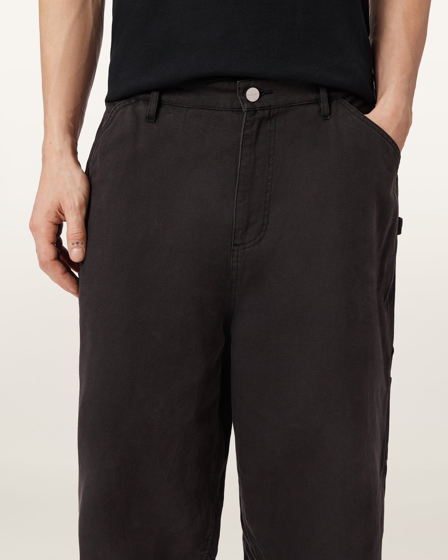Dark Slate Gray מכנסיים ארוכים לגברים Jackson Trouser ALLSAINTS