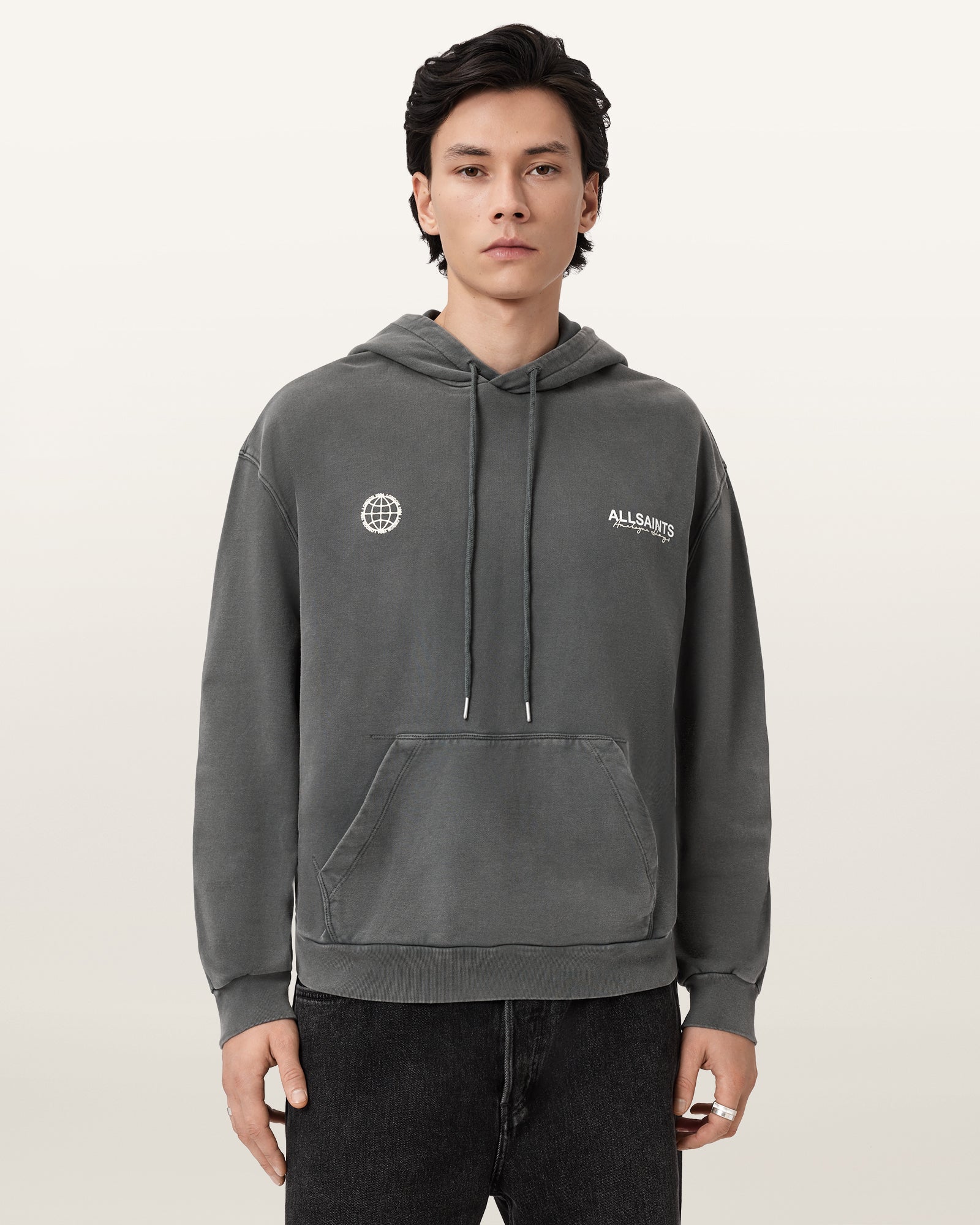 Seashell קפוצ'ון לגברים Emblem Oth Hoody ALLSAINTS