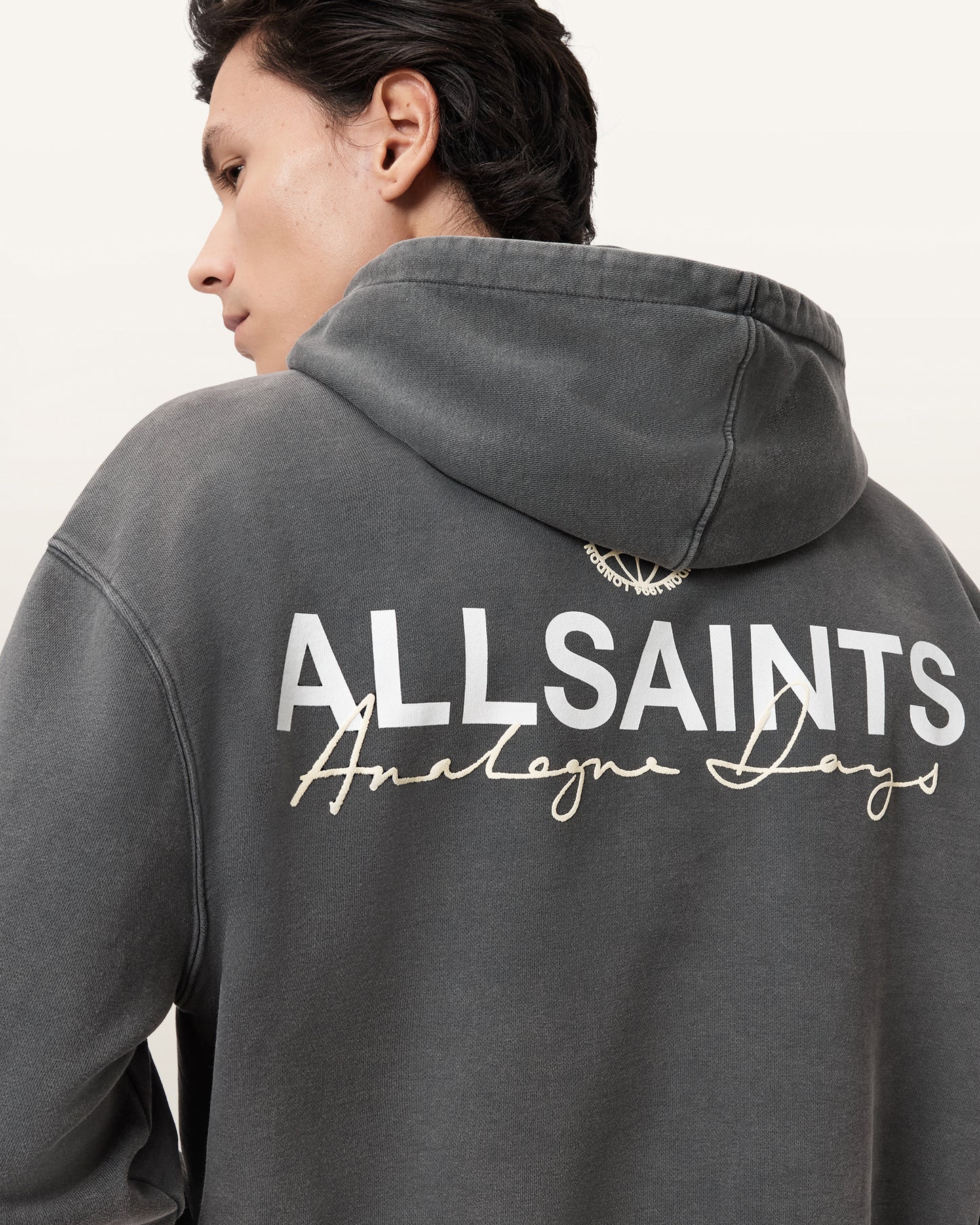 Dark Slate Gray קפוצ'ון לגברים Emblem Oth Hoody ALLSAINTS