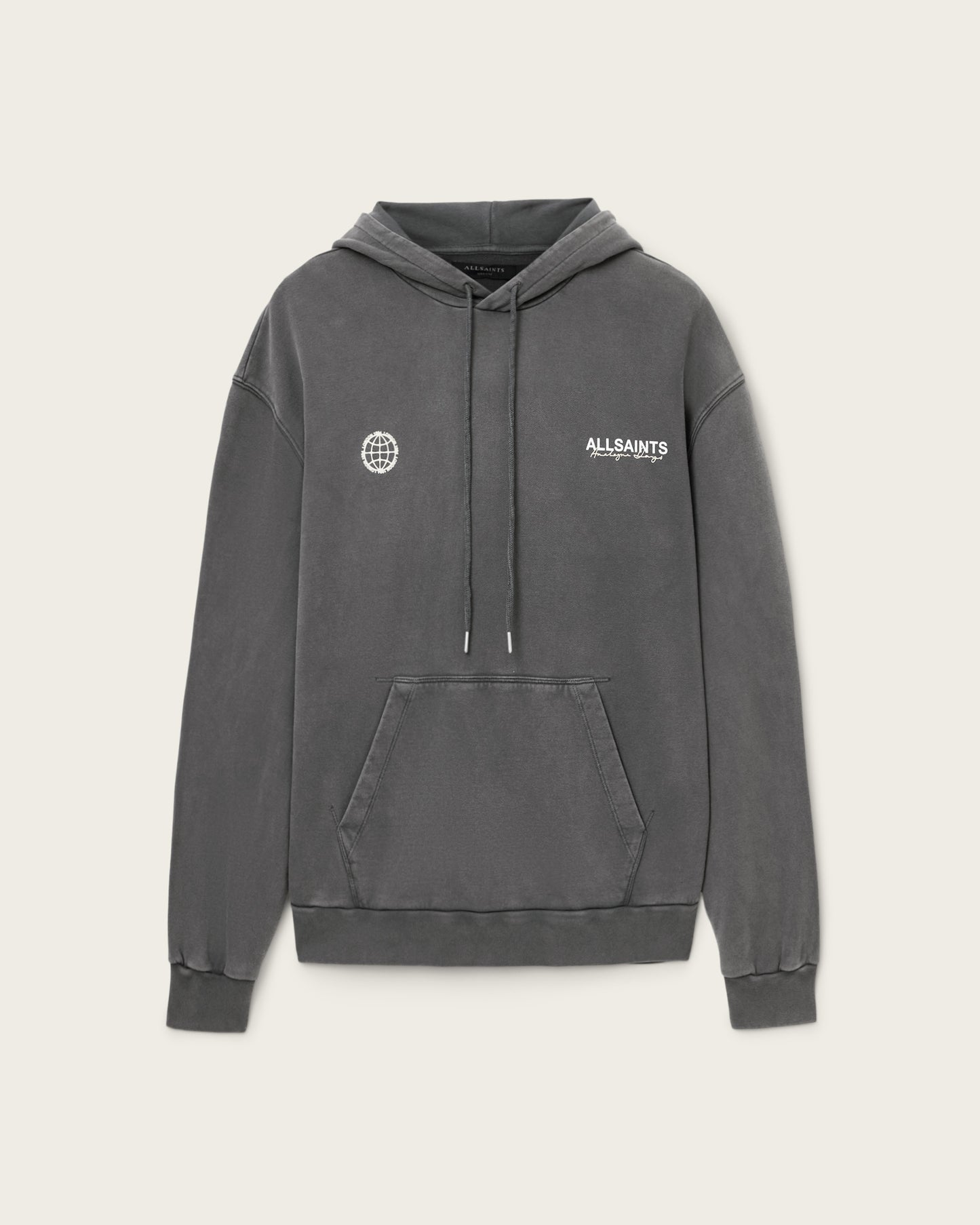 Dim Gray קפוצ'ון לגברים Emblem Oth Hoody ALLSAINTS