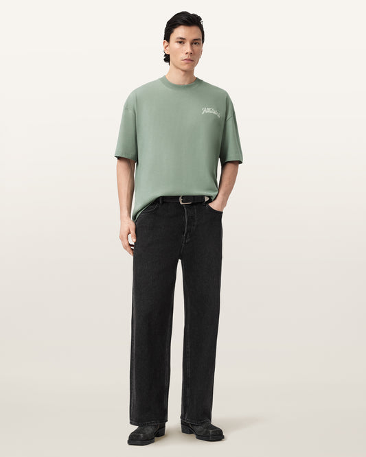 Antique White טי שירט קצרה לגברים Odyssey SS Crew ALLSAINTS