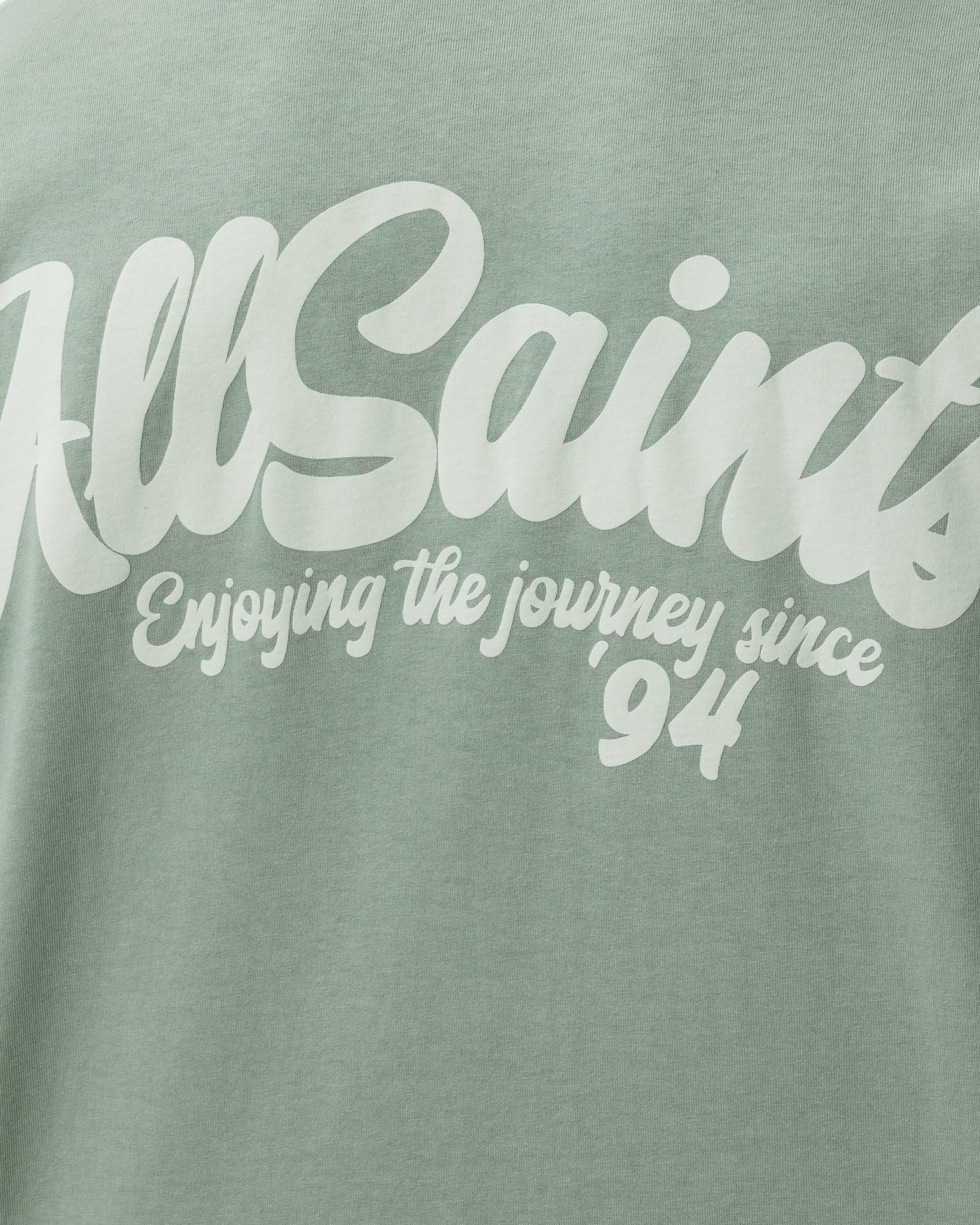 Light Slate Gray טי שירט קצרה לגברים Odyssey SS Crew ALLSAINTS