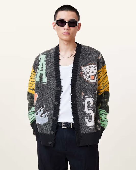 Dark Slate Gray קרדיגן לגברים Akki ALLSAINTS