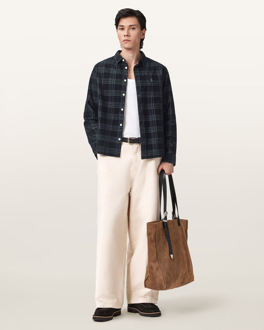 Seashell חולצה מכופתרת ארוכה לגברים  Rockley ALLSAINTS