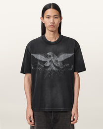 Seashell טי שירט קצרה לגברים Aeterna Ss Crew ALLSAINTS