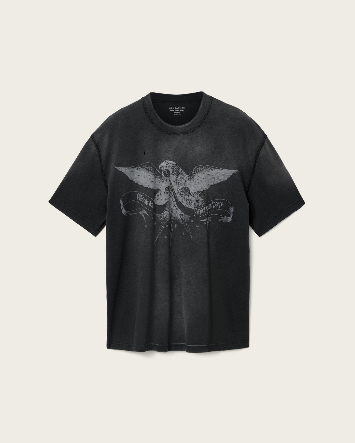 Lavender טי שירט קצרה לגברים Aeterna Ss Crew ALLSAINTS