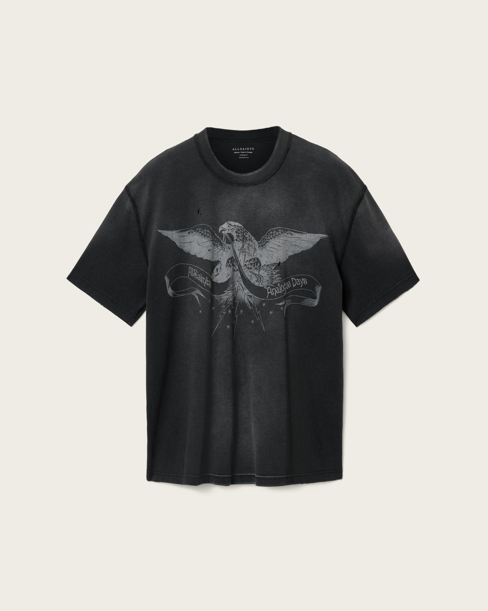 Lavender טי שירט קצרה לגברים Aeterna Ss Crew ALLSAINTS