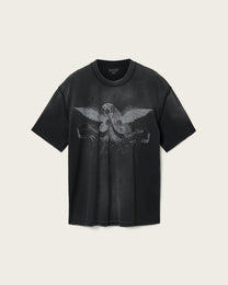 Lavender טי שירט קצרה לגברים Aeterna Ss Crew ALLSAINTS