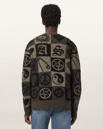 Seashell קרדיגן לגברים Travis Jacquard ALLSAINTS